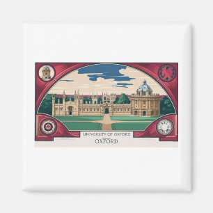 Klassisches Oxford Skyline Magnet