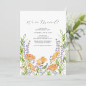 Klassisches Party für Blumenbeete Einladung (Stehend Vorderseite)