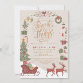 Klassisches Party für traditionelle rote Favoriten Einladung (Vorderseite)