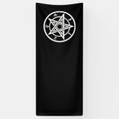 Klassisches Pentagramm Banner (Vertikal)