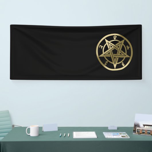 Klassisches Pentagramm Banner (Messe)