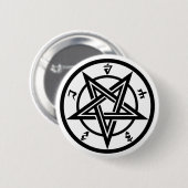 Klassisches Pentagramm Button (Vorne & Hinten)