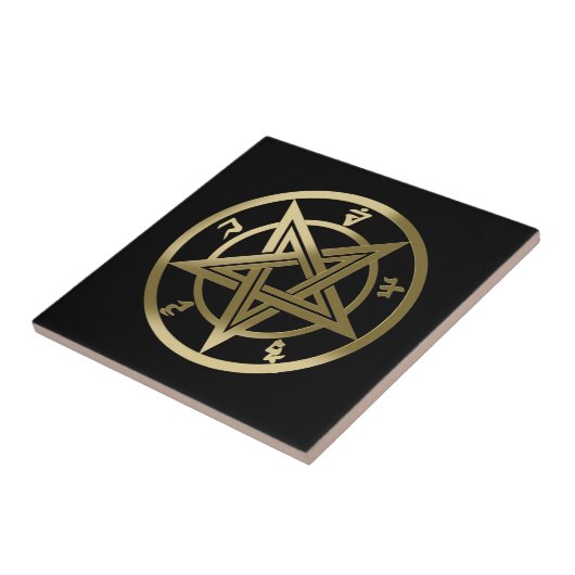Klassisches Pentagramm Fliese (Seite)