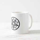 Klassisches Pentagramm Kaffeetasse (VorderseiteRechts)