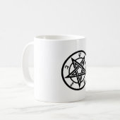 Klassisches Pentagramm Kaffeetasse (Vorderseite Links)