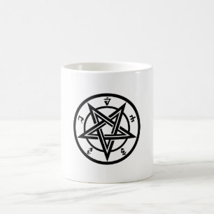 Klassisches Pentagramm Kaffeetasse