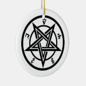 Klassisches Pentagramm Keramik Ornament (Rechts)