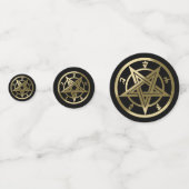 Klassisches Pentagramm Konfetti (Vorderseiten)