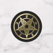 Klassisches Pentagramm Konfetti (Klein Vorderseite)