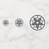 Klassisches Pentagramm Konfetti (Vorderseiten)