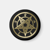 Klassisches Pentagramm Magnet (Vorne)