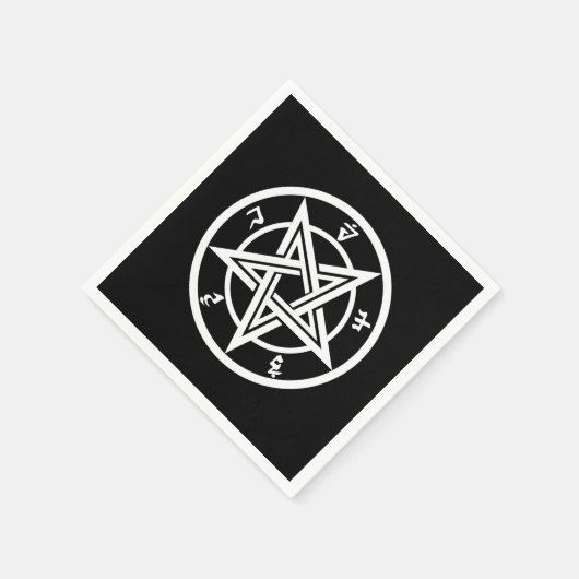 Klassisches Pentagramm Serviette (Ecke)