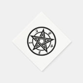 Klassisches Pentagramm Serviette (Ecke)