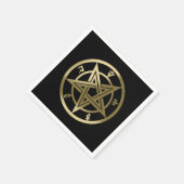 Klassisches Pentagramm Serviette (Ecke)