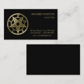 Klassisches Pentagramm Visitenkarte (Vorne/Hinten)