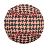 Klassisches Pepita-Hahnentrittmuster-Muster Schwar Baseball (Rückseite)