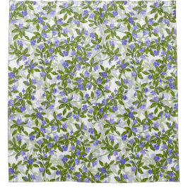 Klassisches Periwinkle Days-Muster Duschvorhang