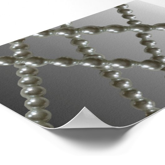 Klassisches Perlposter Poster (Ecke)