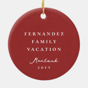 Klassisches personalisiertes Foto Keramik Ornament
