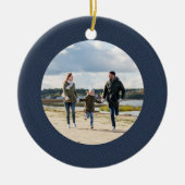 Klassisches personalisiertes Foto Keramik Ornament (Vorne)