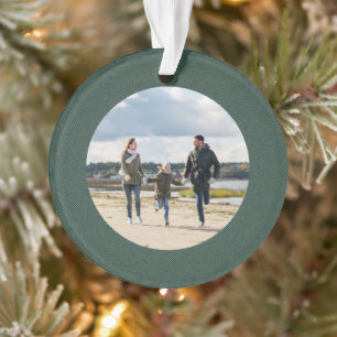 Klassisches personalisiertes Foto Ornament