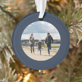 Klassisches personalisiertes Foto Ornament
