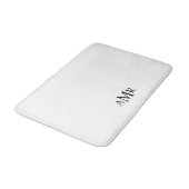 Klassisches Personalisiertes Monogramm Badematte (Schrägansicht)