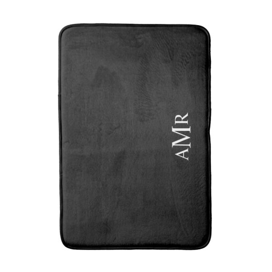 Klassisches Personalisiertes Monogramm Badematte (Vorderseite Vertikal)