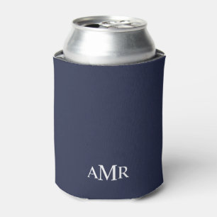 Klassisches Personalisiertes Monogramm Dosenkühler