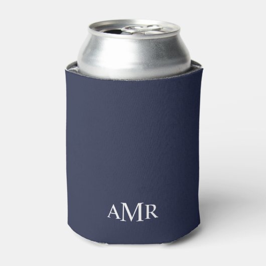 Klassisches Personalisiertes Monogramm Dosenkühler (Kanne Vorderseite)