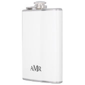 Klassisches Personalisiertes Monogramm Flachmann (Links)