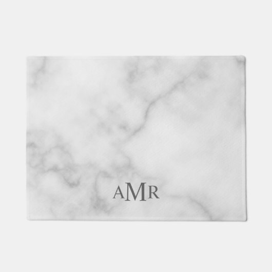 Klassisches Personalisiertes Monogramm Fußmatte (Vorderseite)