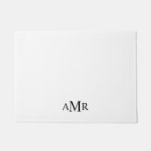 Klassisches Personalisiertes Monogramm Fußmatte (Vorderseite)