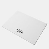 Klassisches Personalisiertes Monogramm Fußmatte (Schrägansicht)