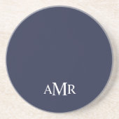 Klassisches personalisiertes Monogramm Getränkeuntersetzer (Vorne)