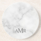 Klassisches personalisiertes Monogramm Getränkeuntersetzer (Vorne)