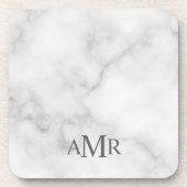 Klassisches personalisiertes Monogramm Getränkeuntersetzer (Vorderseite)