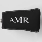 Klassisches Personalisiertes Monogramm Golf Headcover (Vorderseite)