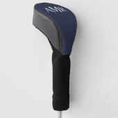 Klassisches Personalisiertes Monogramm Golf Headcover (angewinkelt)