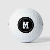 Klassisches personalisiertes Monogramm Golfball (Vorderseite)