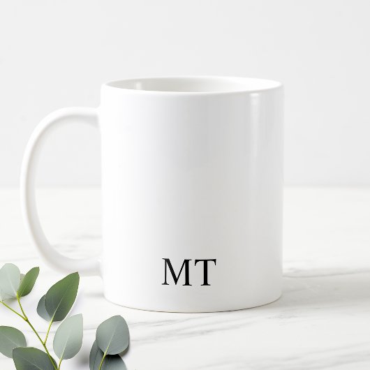 Klassisches Personalisiertes Monogramm Kaffeetasse