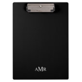 Klassisches Personalisiertes Monogramm Klemmbrett (Vorderseite)