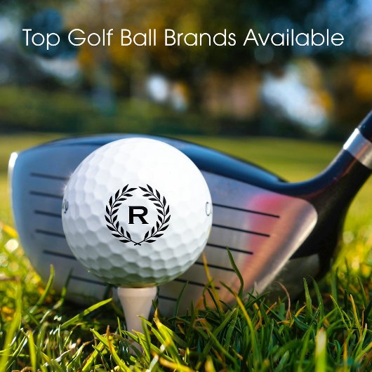 Klassisches Personalisiertes Monogramm-Kraut Golfball
