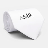 Klassisches Personalisiertes Monogramm Krawatte (Gerollt)