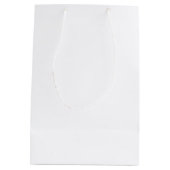 Klassisches Personalisiertes Monogramm Mittlere Geschenktüte (Rückseite)
