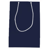 Klassisches Personalisiertes Monogramm Mittlere Geschenktüte (Rückseite)