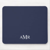 Klassisches Personalisiertes Monogramm Mousepad (Vorne)