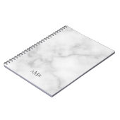 Klassisches Personalisiertes Monogramm Notizblock (Linke Seite)