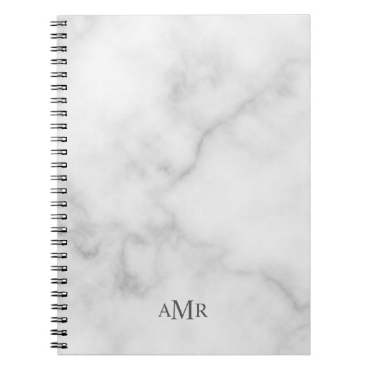 Klassisches Personalisiertes Monogramm Notizblock (Vorderseite)