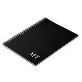 Klassisches Personalisiertes Monogramm Notizblock (Linke Seite)